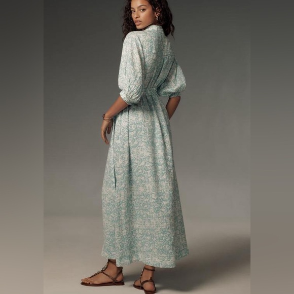 Anthropologie Maeve Maxi button Dress - Picture 2 of 2